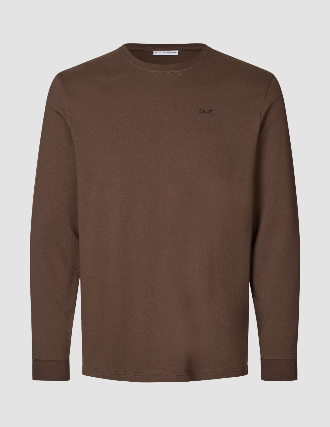 Lightweight Crewneck Saddle Brown